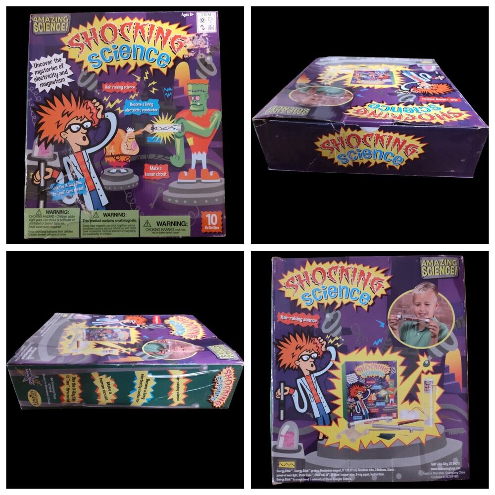 Be Amazing! Toys Shocking Science 10 Activities Ages 8+ NEW